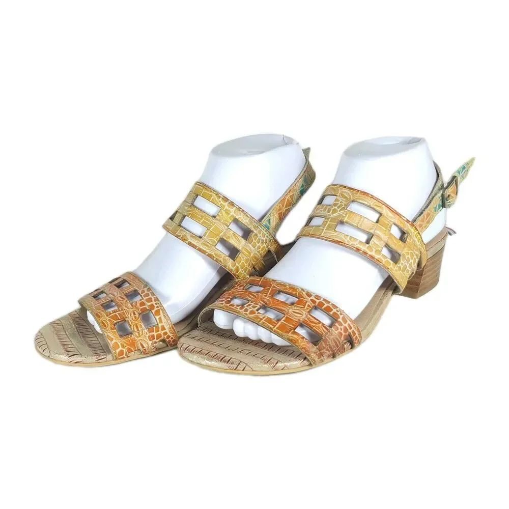 Spring Step Women's Anesa US9,5 EU40 Multicolor Leather Slingback sandals